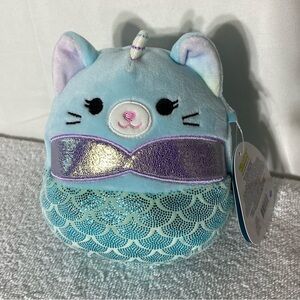 Kellytoy Original Squishmallows Blue Svetlana Mermaid Unicorn Plush